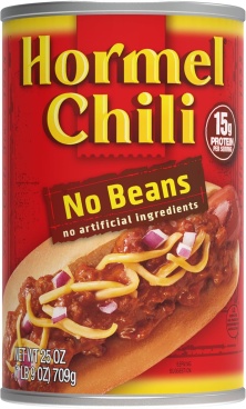 Hormel Chili No Beans 25oz 709g Large Can